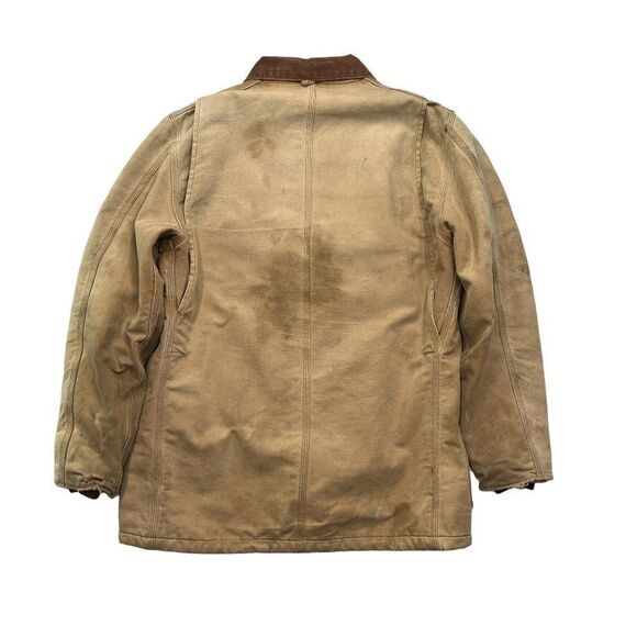 Carhartt Coat Mens Size 42 Vintage C04 Duck Blanket Lined Insulated Chore Jacket - Picture 6 of 11